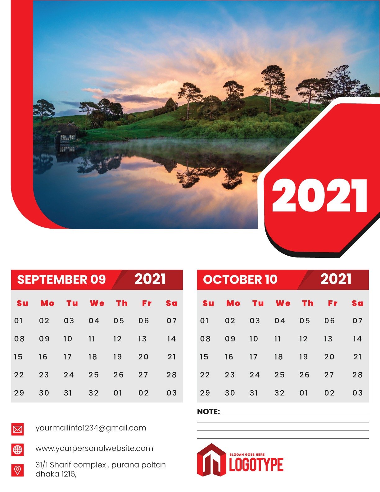 Custom Wall Calendar Printing | Premium Corporate Wall Calendar Design & Print - Image 10