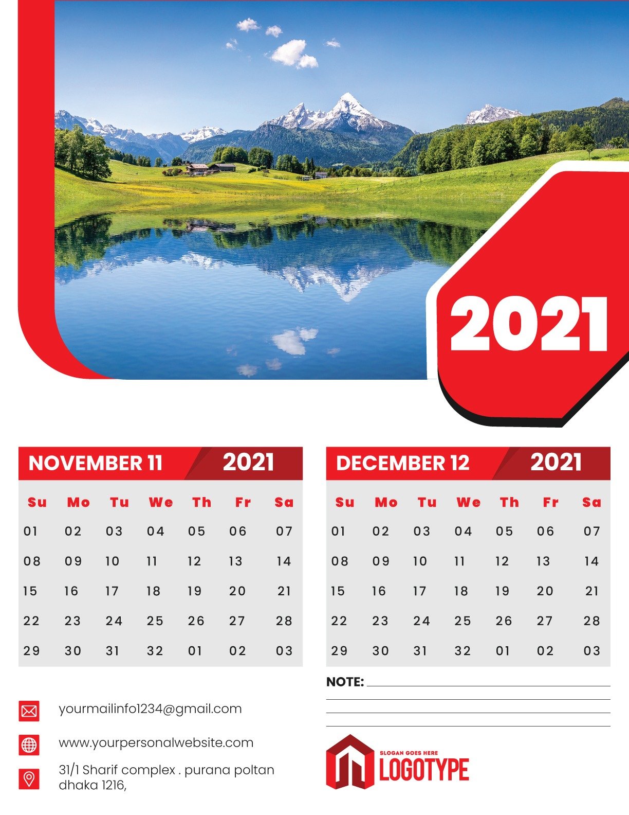Custom Wall Calendar Printing | Premium Corporate Wall Calendar Design & Print - Image 9
